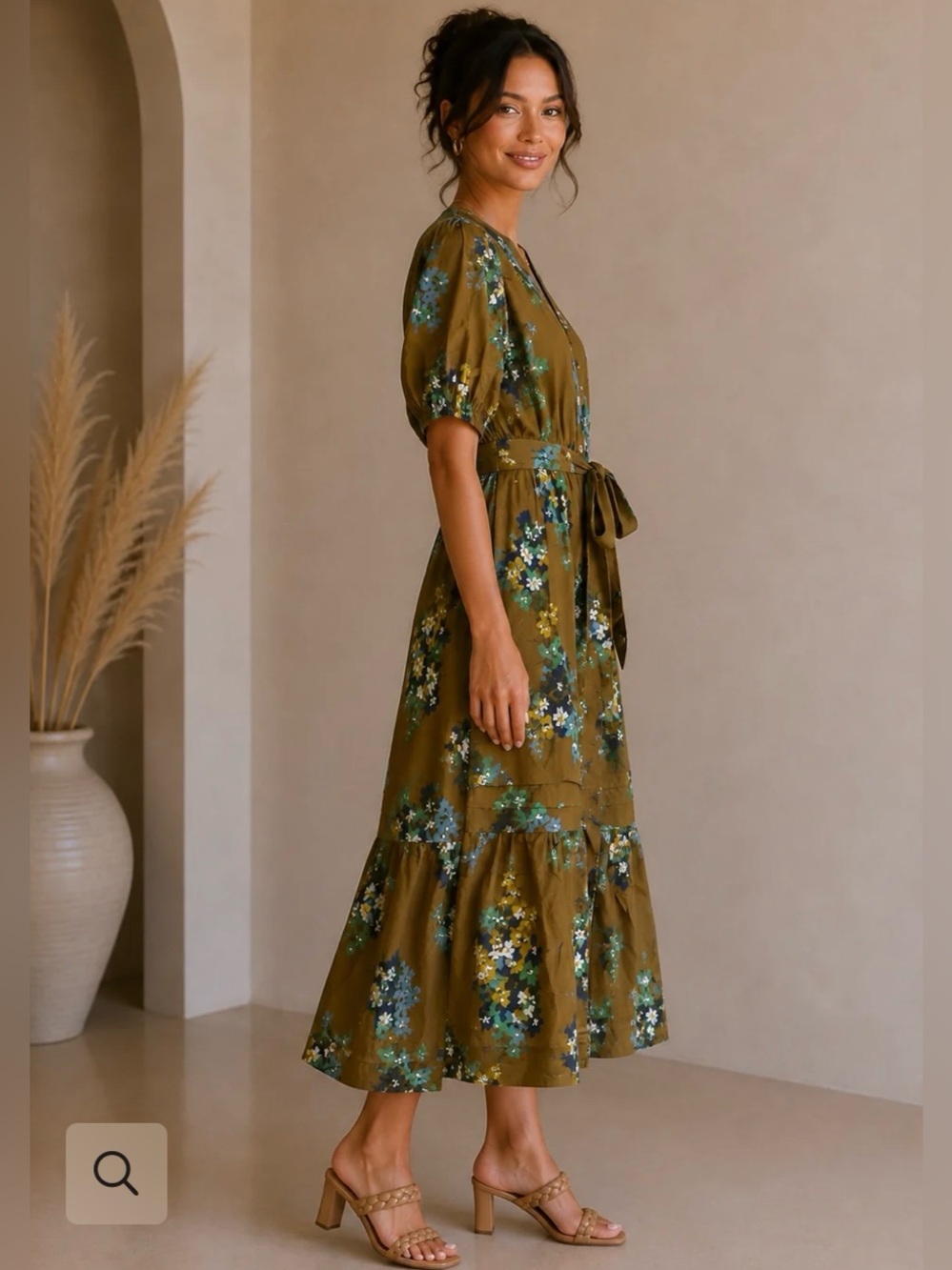 Pinch Charlotte Floral Midi Dress - NWT - Picture 2 of 7